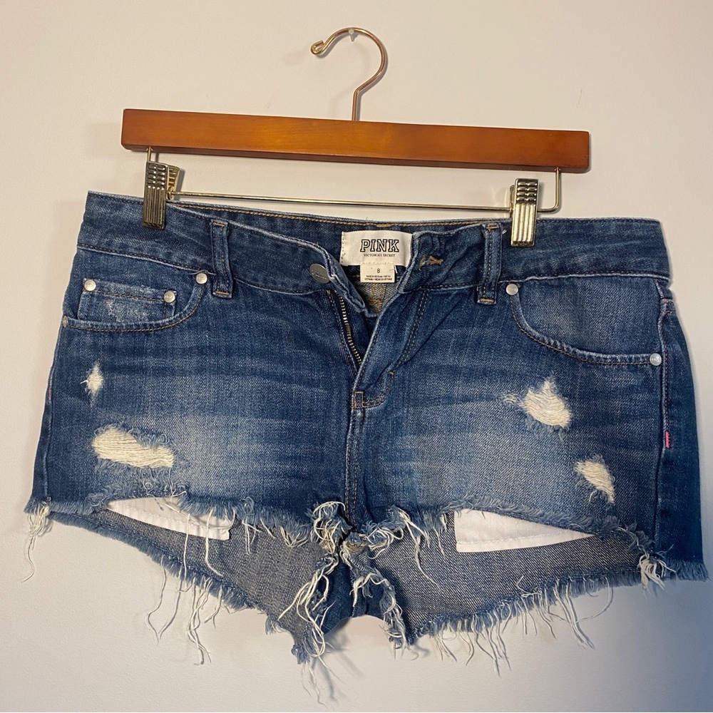 [PINK] Denim Jean Shorts